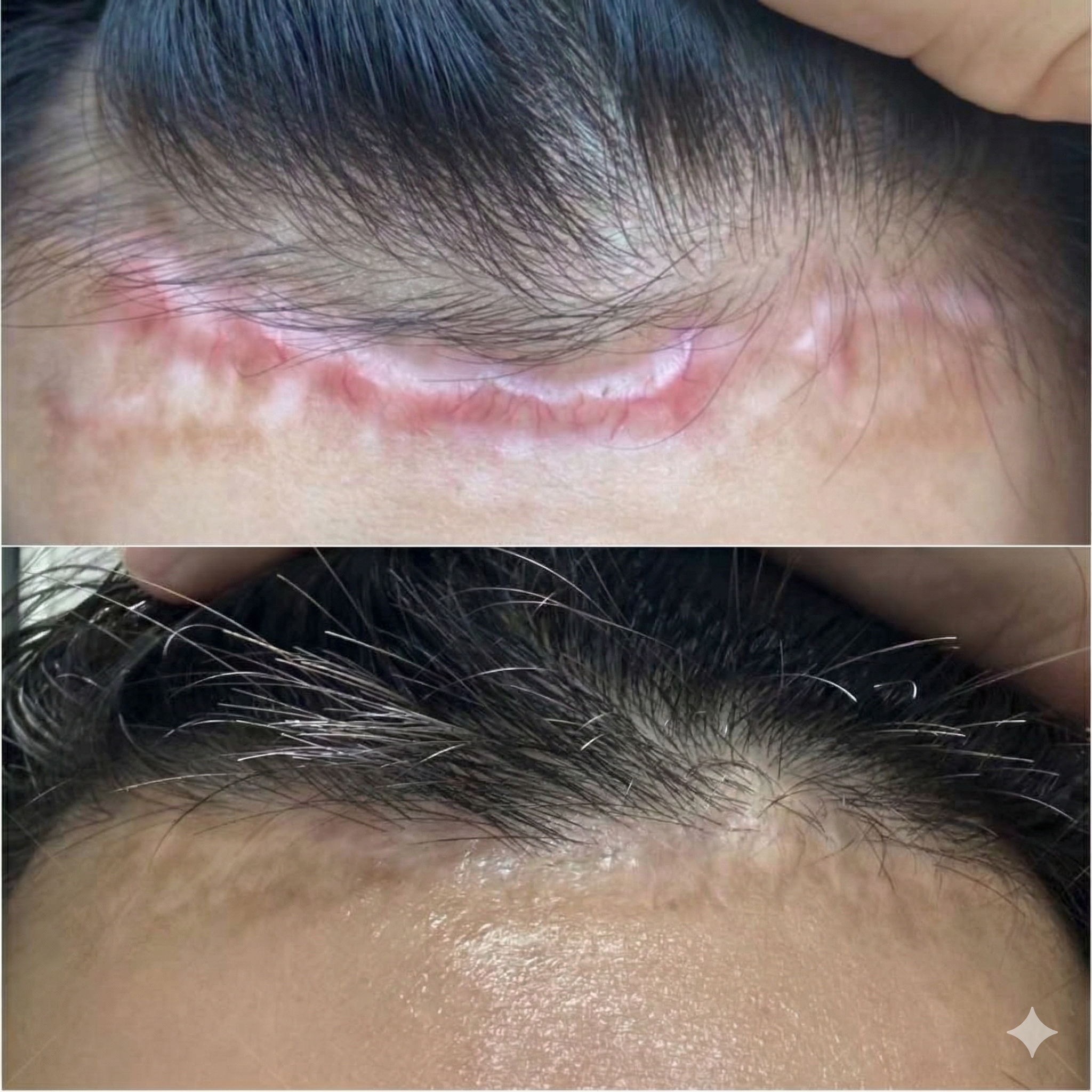 How a Young Woman Healed Her Raised Hairline Scar Without Surgery